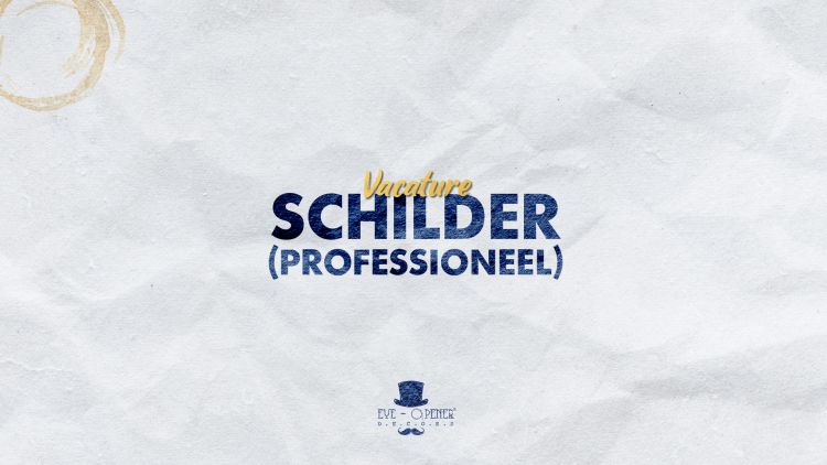 Vacature: Professioneel Schilder